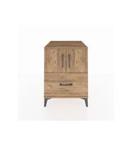 Kronos Komodin 2 Raflı Tek Çekmeceli 2 Kapaklı 60x59x80 Çam-Çam
