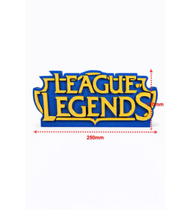 League of Legends Dev Logo Dekoratif Masaüstü Aksesuar 3D Baskı Gaming Oda Süsü LoL Fan Ürünü