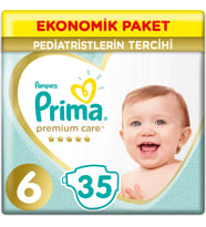Prima Premium Care 6 Beden Bebek Bezi 13+ Kg 35 Adet