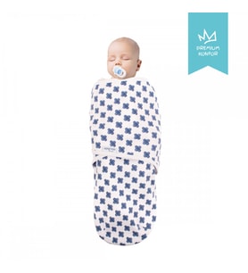 Sevi Bebe İnterlok Bebe Kundak (Mavi)
