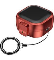 [Safe-Pod] Samsung Galaxy Buds4 Pro/Buds 4 için Kılıf [Güvenlik Kilit Tasarımlı] Tam Koruma Sağlayan Galaxy Buds4 Kulaklık Kılıfı PC+TPU Hybrid Tasarım Samsung Buds 4 Pro Kılıfı (Kırmızı)