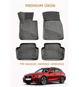 Bmw x1 2009-2015 ile Uyumlu 3D Oto Paspas Premium