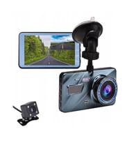 Çift Kameralı Araç Kamerası - Full HD 1296P, 4.0'' Ekran (Su Yeşili)