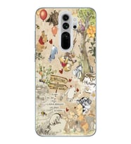 Xiaomi Redmi Note 8 PRO Uyumlu Winnie The Pooh Tasarımlı Şeffaf Telefon Kılıfı
