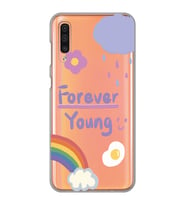 Samsung Galaxy A70 Uyumlu Forever Young Tasarımlı Şeffaf Telefon Kılıfı