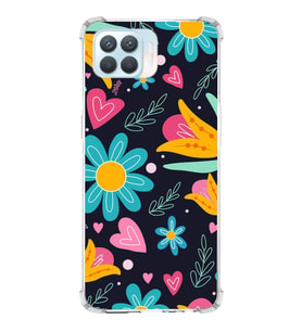 PrintiFy Oppo Reno 4 Lite Uyumlu Retro Color 1 Baskılı Şeffaf Köşe Korumalı Antişok Kılıf
