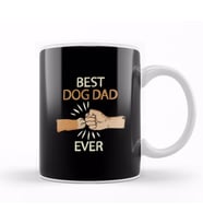 Best Dog Dad Ever Paw Fist Bump Fathers Day Gift Köpek Kupa Bardak Porselen
