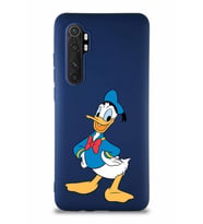 Xiaomi Mi Note 10 Lite Soft Premier Kapak Donald Duck-C Tasarımlı Silikon Kılıf - Lacivert (Şeffaf)