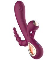 Fastieshop Trie Bliss Titreşim Parmak Hareketli Vibratör (Bordo)