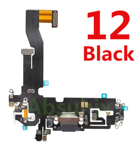 Tkgz İPhone 12 FULL Şarj Soketi (SİYAH)