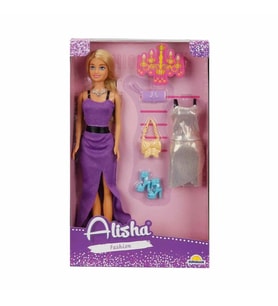 3393 SUN-RST-SIS Minik Alisha Yedek Kıyafetli Bebek Set 29 cm - Sunman