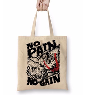 No Pain No Gain Bez Çanta Uzun Saplı