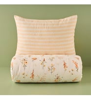MAISON Leora Çiçek Desenli%100 Pamuk Saten Nevresim Seti, Somon, Tek Kişilik (Nevresim: 160x220 cm / 1 Adet Yastık Kılıfı: 50x70 cm)