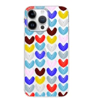 PrintiFy Apple  iPhone 14 Pro ile Uyumlu 1mm Slim Fit Water Color 1 Baskılı Şeffaf  Kılıf