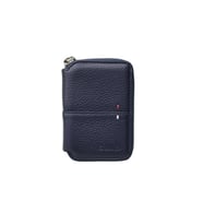 Guard Lacivert Hakiki Deri Fermuarlı Mini Cüzdan - GRD2407XT1844 (Renksiz)