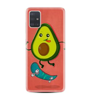 Samsung a71 A72 A73 A7 A9 2018 C7 C9 Kılıf Desenli Silikon Avokado Skate 1741