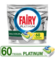 Fairy Platinum 60 Yıkama Bulaşık Makinesi Deterjanı Kapsülü Limon Kokulu