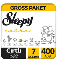 Sleepy Extra Bebek Bezi Gross Paket 7 Beden 100x4 400 Adet