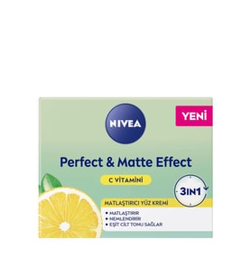 Nivea Perfect Matte Effect Hafif Dokulu Yüz Bakım Kremi 50 Ml Vitamin C Matlaştırıcı Yüz Kremi