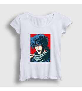 Presmono Kadın Beyaz Joseph Joestar Anime Jojo T-Shirt 321733tt