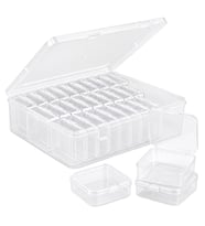 Compaxe P-Serisi 24'Lü Plastik Şeffaf Saklama Kutusu (24 Küçük + 1 Büyük Kutulu Set)