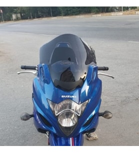 MOTOCAM Suzuki GSX 650 F Ön Cam 2008-2012 Model 40cm Siyah Renkli