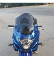 MOTOCAM Suzuki GSX 650 F Ön Cam 2008-2012 Model 40cm Siyah Renkli