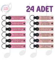 Pembe & Yavru Ağzı, 24’lü Set, Kişisel Deri Hediyelik, Şirket Yıl Dönümüne Anlamlı Hediye