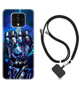 Tecno Camon 16 18P Pova Kılıf Boyun Askılı Silikon Thunder Play 1760