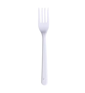 Plastik Çatal Beyaz Renkli Parti Piknik Davet Doğum Günü Çatalı - 18 Cm. - 25 Adetlik Paket