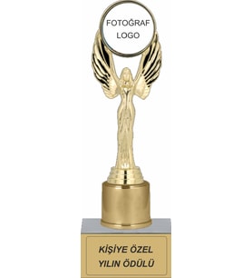 Kişiselleştirilebilir Melek Figürlü Kupa (Gold)