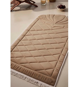 Vizon Kapitone Dolgulu Lüks Seccade 65x115 cm