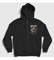 Presmono Unisex Siyah Poster Influencer Ishowspeed Fermuarlı Kapüşonlu Sweatshirt 528897tt