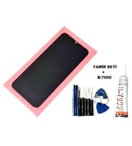 Tkgz Infinix HOT 8 Uyumlu Lcd Ekran Dokunmatik + B-7000 + Tamir Seti
