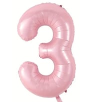Beysüs Pembe 3 Rakam Folyo Balon 80 cm