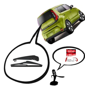 Kia Soul Arka Silecek Kolu ve Süpürgesi 2013-2018