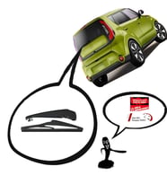 Kia Soul Arka Silecek Kolu ve Süpürgesi 2013-2018