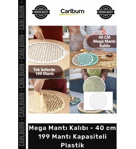 Özel Üretim Pratik Hamur Kesme Aparatı Mega Mantı Kalıbı 40 cm 199 Mantı Kapasiteli Plastik
