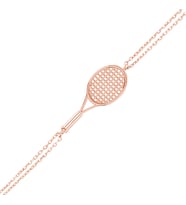 Rose Gümüş Tenis Raketi Bileklik