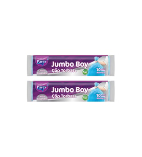 Ekstra Dayanikli 10'lu Çöp Torbası Jumbo Boy 80 x 110 cm İkili Paket