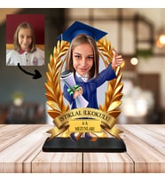 KİŞİYE ÖZEL KARİKATÜR KIZ MEZUNİYET