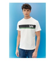 Lee Logo Erkek T-shirt (Beyaz)