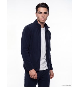 LCWAIKIKI Classic Lacivert Dik Yaka Erkek Polar Fermuarlı Sweatshirt