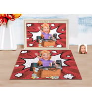 BK Gift Kişiye Özel Kadın Radyocu Karikatürlü 1000 Parça Profesyonel Puzzle-1