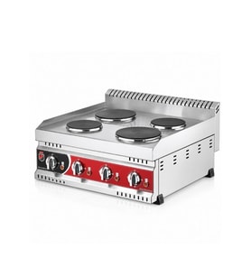 Silverinox Elektrikli Set Üstü 4 Gözlü Pleyt Isıtıcı 220V