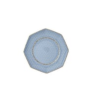 LAMEDORE TEA DELİGHT 17 CM BLUE REGENCY DAMASK 1 ADET