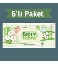 Bebem Natural Islak Havlu Mendil 90x6 540 Yaprak