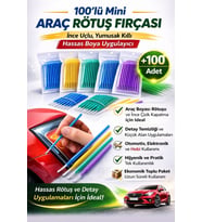 #RötuşBoya Araba Oto Kaporta Çizik Tek Kullanımlık Hassas Detaylı Uygulama Rötuş Fırçası Mini 100'lü