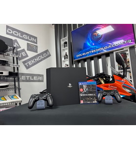 PlayStation 4 Pro 1TB Çift Kol + Mortal Kombat XL Oyun CD’si (İKİNCİ EL)