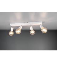 RİOLİGHT MODERN BEYAZ 4XE27 MAFSALLI HAREKETLİ BAŞLIK(GLOP AMPUL HARİÇ) METAL SPOT AVİZE